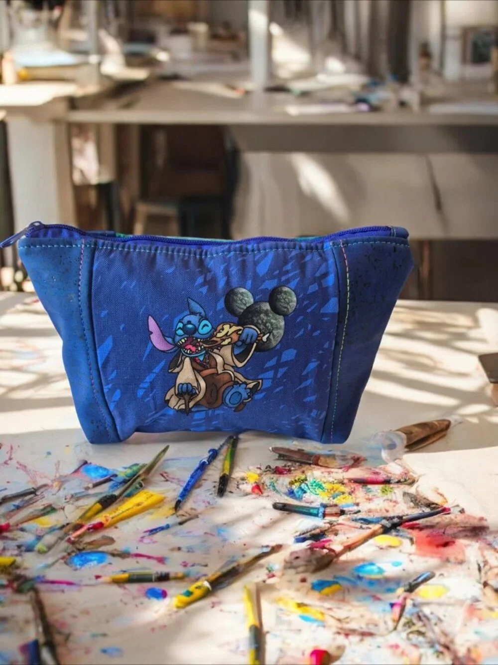 Handcrafted 10x6 Alien Master‎ Pouch | Waterproof Lining | Handmade Travel Bag